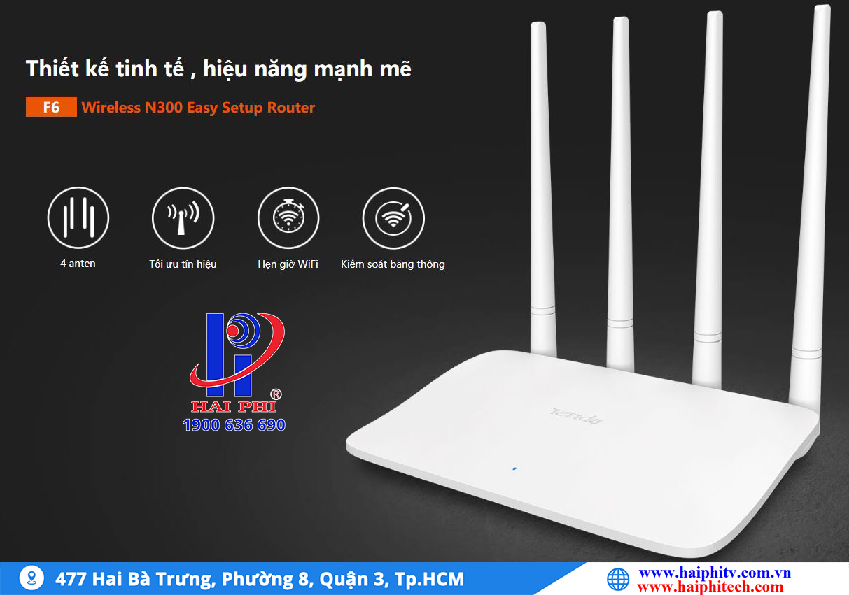 Router Wifi Tenda F6 Wireless - Hải Phi - Công Ty TNHH Hải Phi
